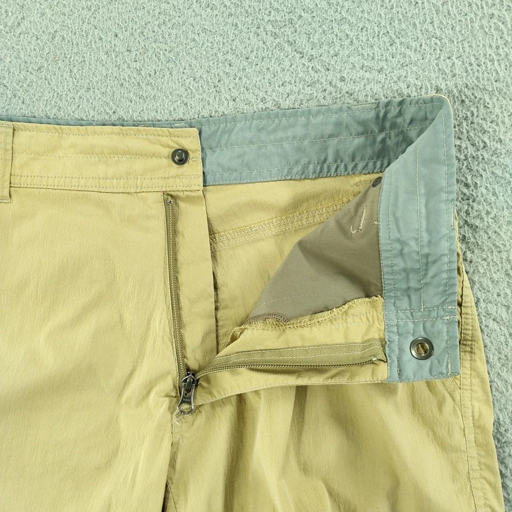 Kuhl Shorts Mens 32 Beige 9 Inch Canvas Stretch Chino Hiking Travel Casual